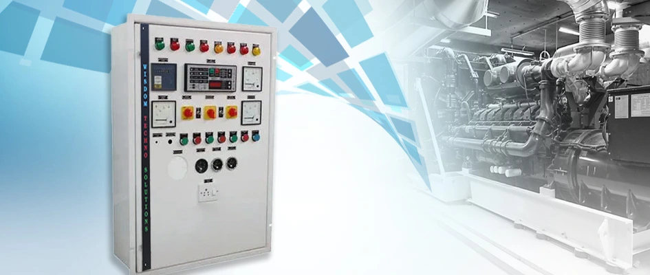 AMF panel (Auto Mains Failure) manufactured by Wisdom Techno Solutions, Vadodara