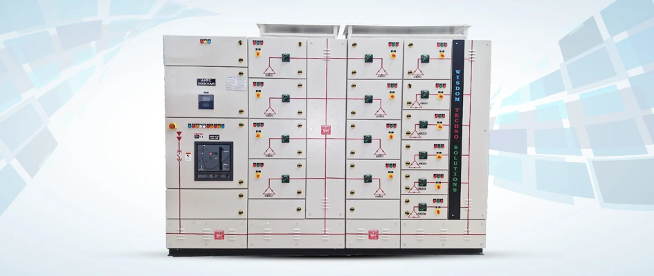 APFC panel (Automatic Power Factor Correction) manufactured by Wisdom Techno Solutions, Vadodara