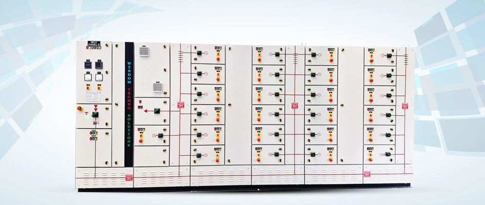IMCC panel (Intelligent Motor Control Center) manufactured by Wisdom Techno Solutions, Vadodara