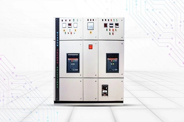 AMF panel (Auto Mains Failure) manufactured by Wisdom Techno Solutions, Vadodara